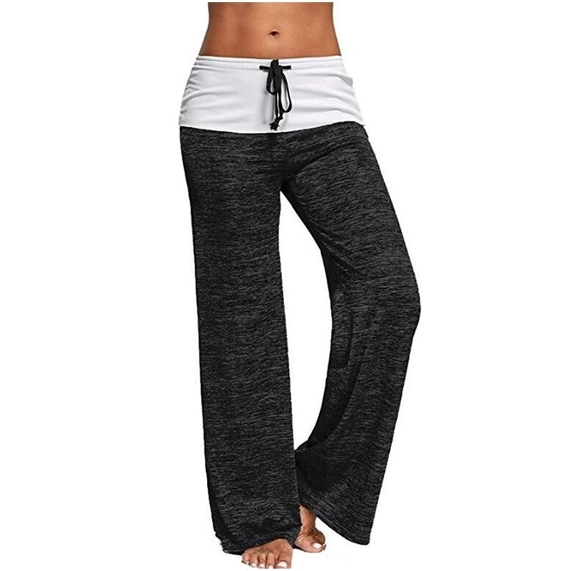 Womens Outdoor Casual Wide Leg Pants Yoga Trousers Image 4