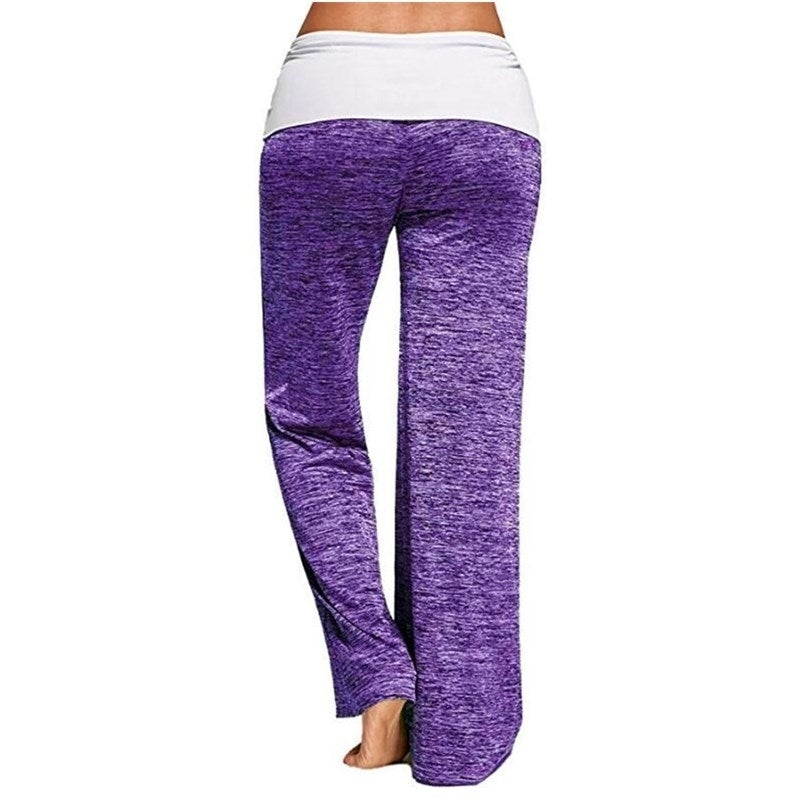 Womens Outdoor Casual Wide Leg Pants Yoga Trousers Image 8