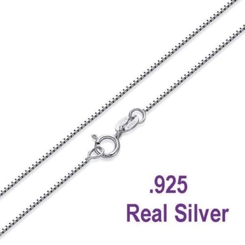 Solid Sterling Silver Box Chain .925 Solid Sterling Silver Chain Image 3