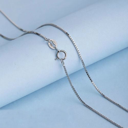 Solid Sterling Silver Box Chain .925 Solid Sterling Silver Chain Image 4