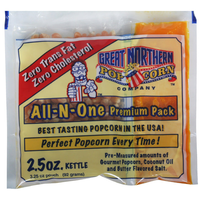 Great Northern Popcorn 80 Pack 2.5 Ounce Portion Packs Theatre Quality Gluten Free Image 1