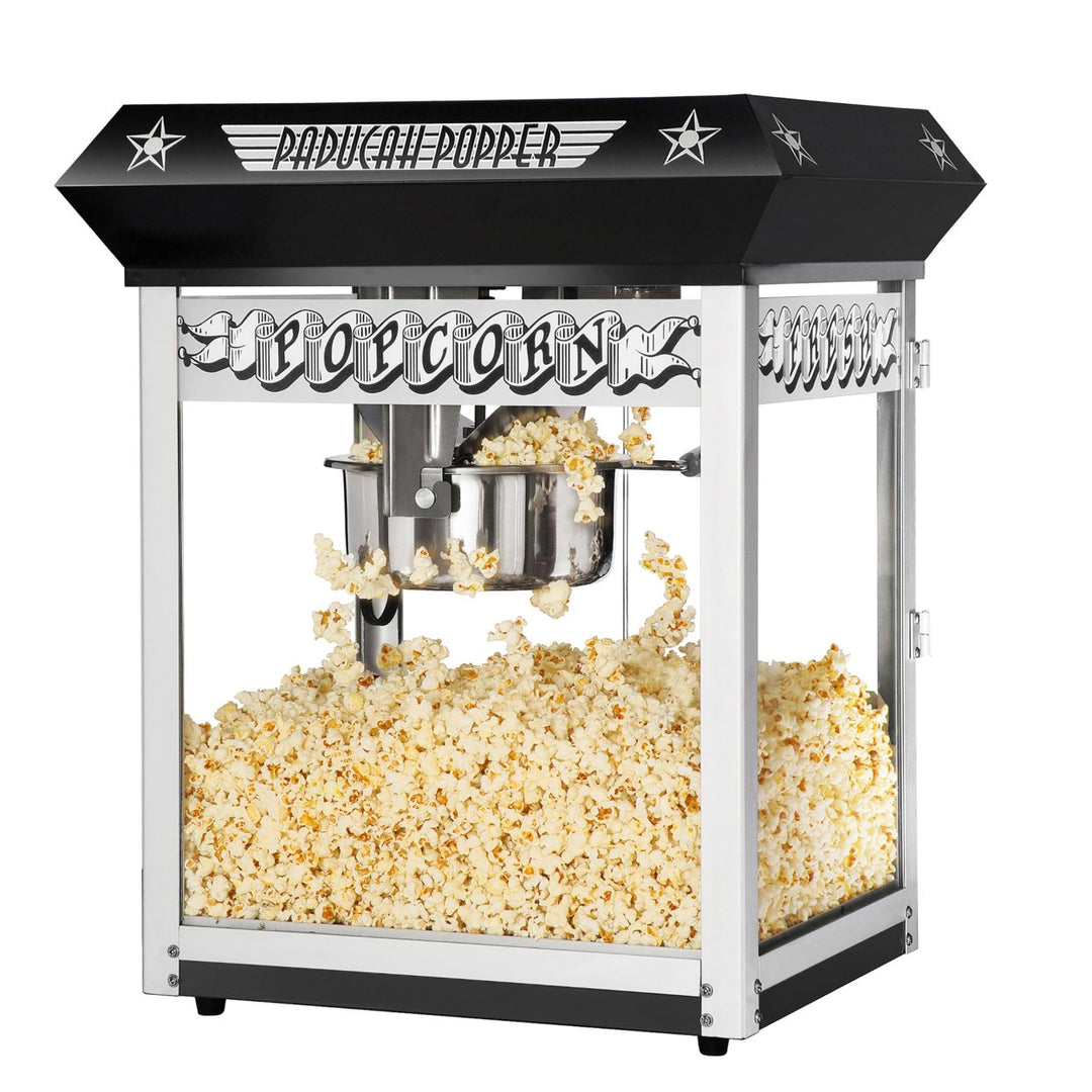 Great Northern Black Antique Popcorn Popper Machine 8 Ounce with Cart Image 6