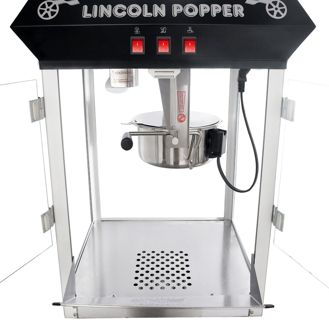 Great Northern Black 8oz Antique Popcorn Popper Machine Commercial Quality Image 3