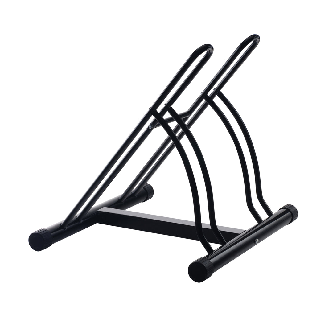 RAD Cycle Mighty Rack Two Bike Floor Stand Heavy Duty Steel Bike Storage Image 1