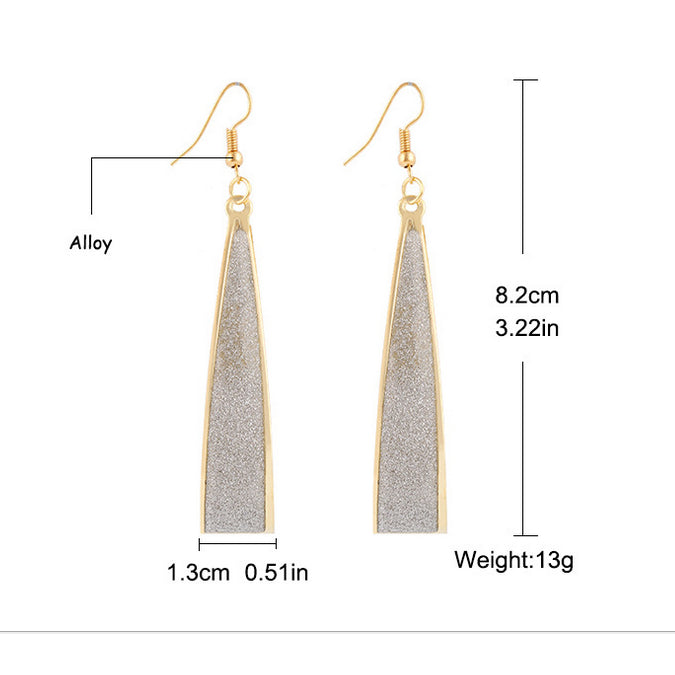 Long Drop Dangle Earrings 14k Yellow Gold Plated Diamond Cut Chandelier Image 4