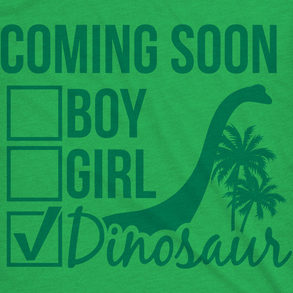 Maternity Coming Soon: Dinosaur Pregnancy Tshirt Funny Jurassic Tee For Belly Bump Image 2