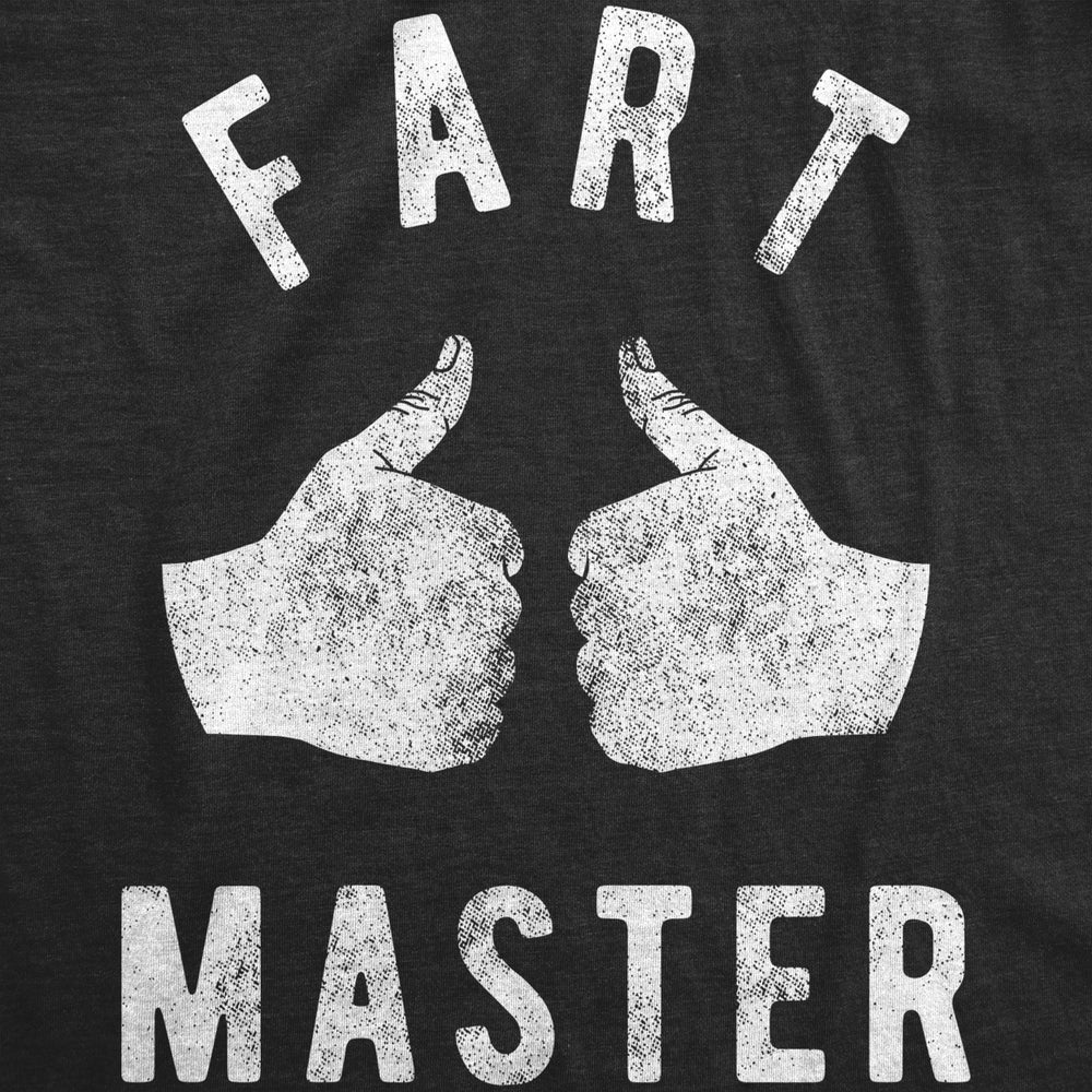 Mens f**t Master T shirt Funny Offensive Toilet Humor Farting Top Image 2