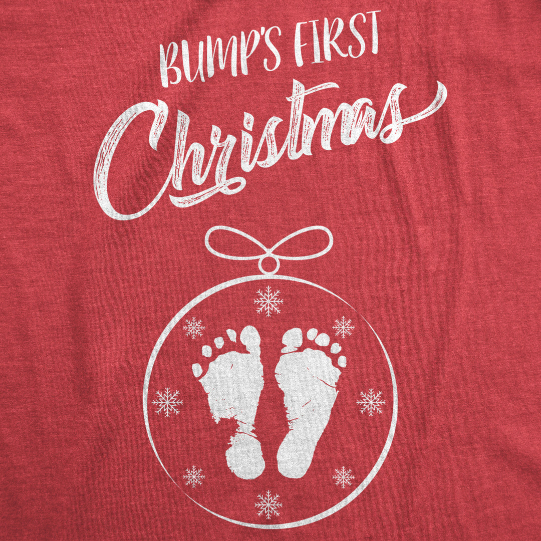 Maternity Bumps First Christmas Ornament Baby T Shirt Pregnancy Tee For Mom Image 2