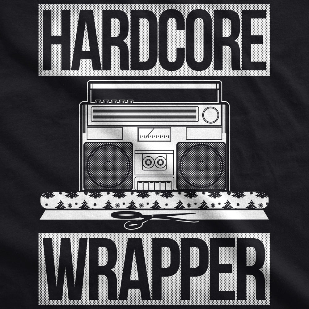 Mens Hardcore Wrapper T Shirt Funny Christmas Offensive Xmas Gifts Image 2