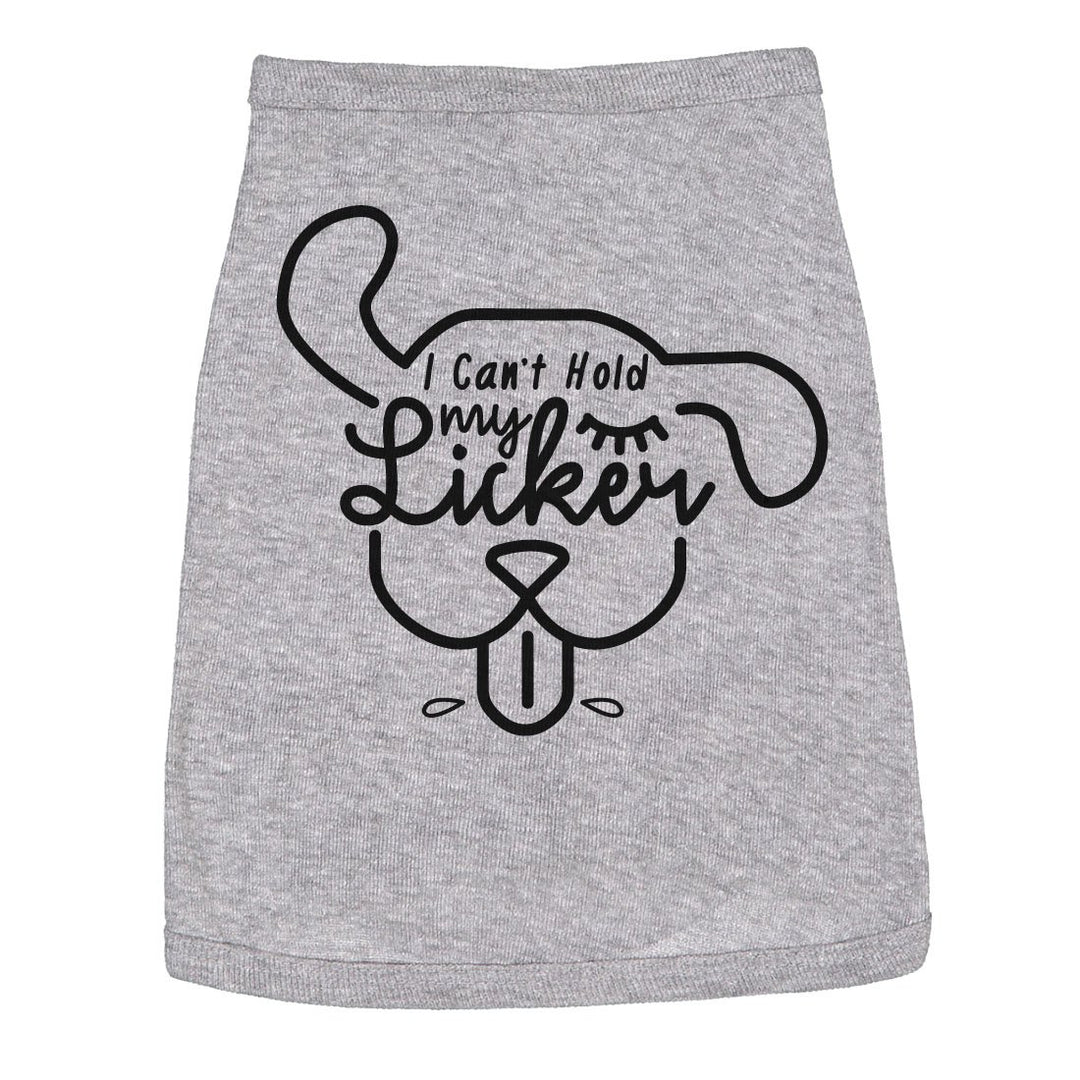 Dog Shirt I Cant Hold My Licker Cute Tee For Family Pet Image 1