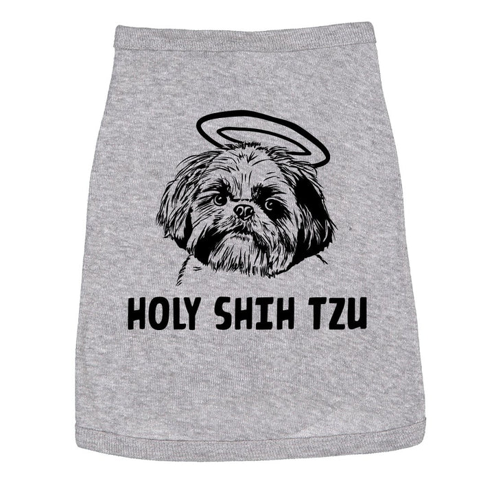 Dog Shirt Holy Shih Tzu Funny Clothes For Small Puppy Image 1