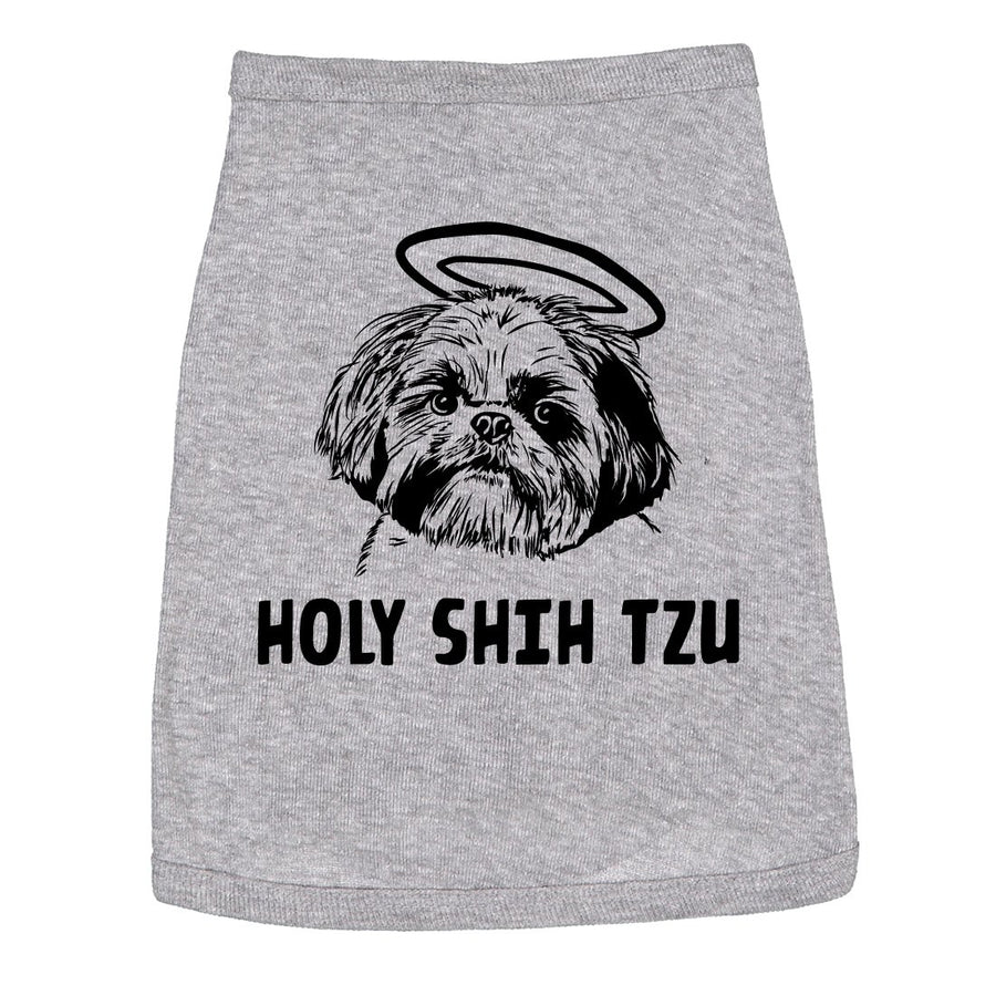 Dog Shirt Holy Shih Tzu Funny Clothes For Small Puppy Image 1