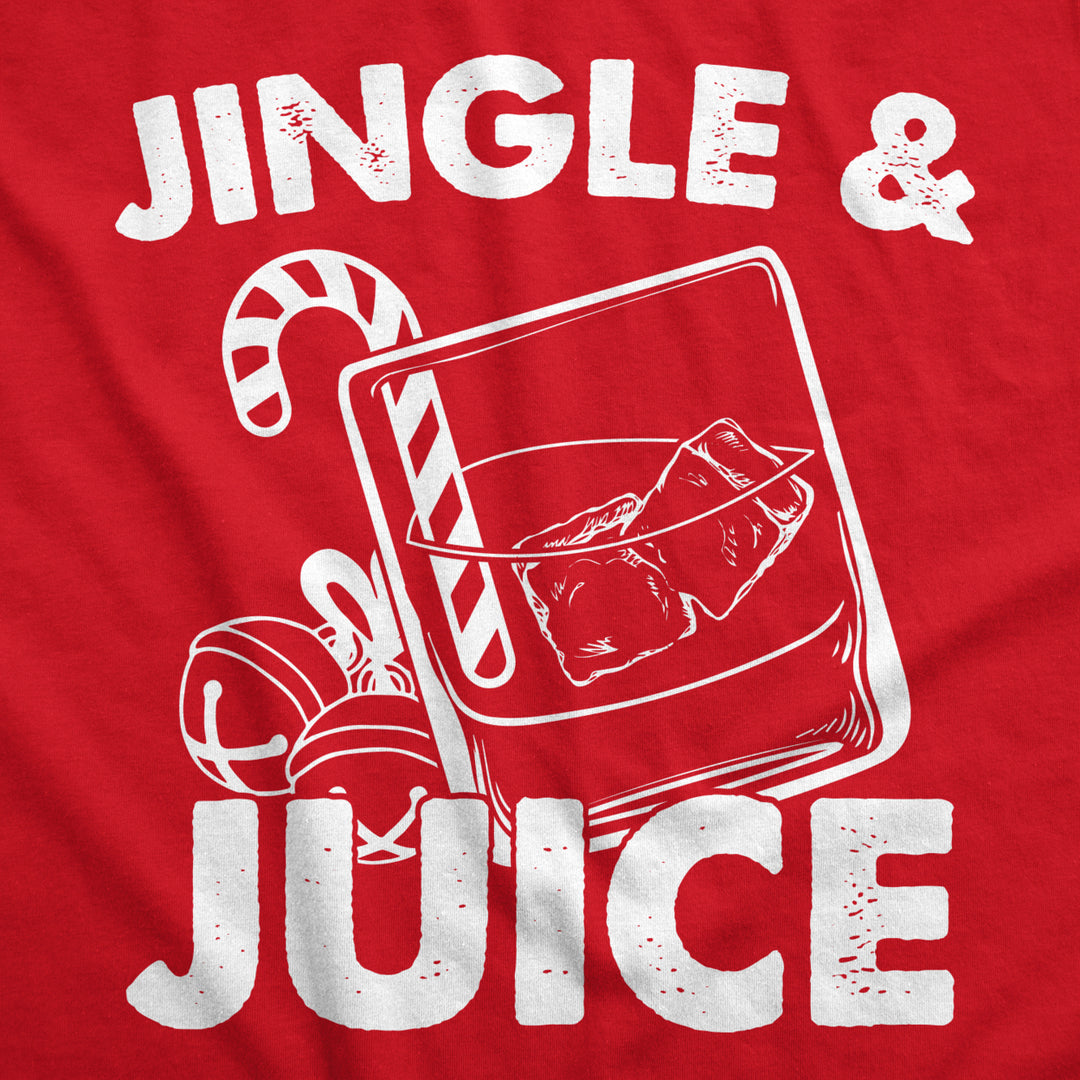 Mens Jingle And Juice T shirt Funny Santa Sarcastic Christmas Party Tee For Guys Image 2