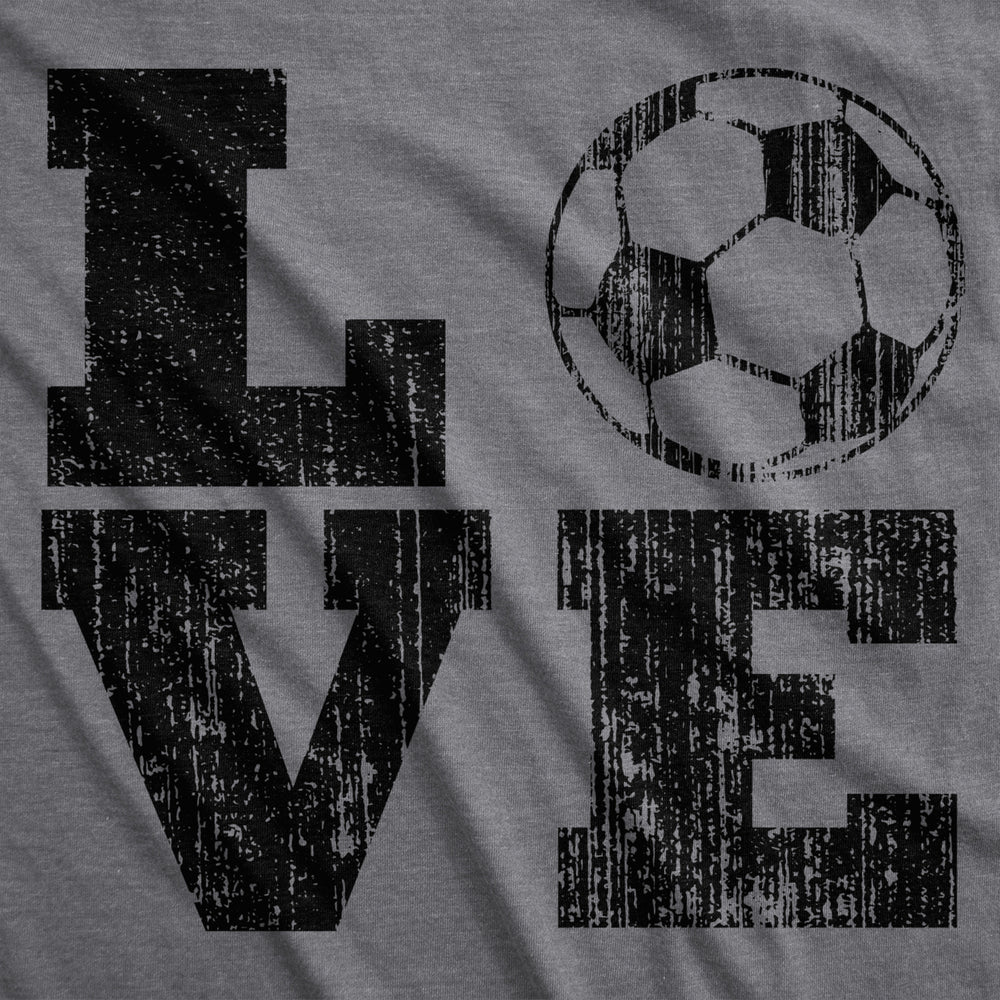 Womens Love Soccer T shirt Cute Funny Vintage Graphic Cool Ladies Image 2