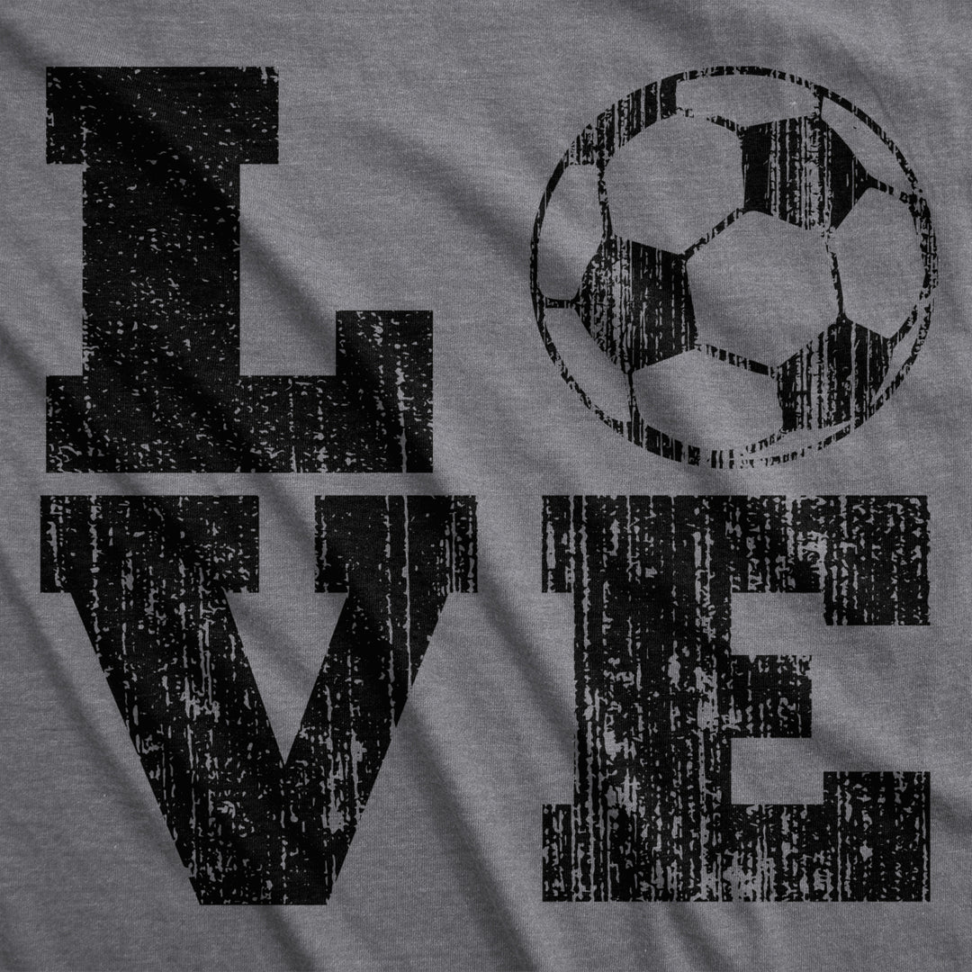 Womens Love Soccer T shirt Cute Funny Vintage Graphic Cool Ladies Image 2