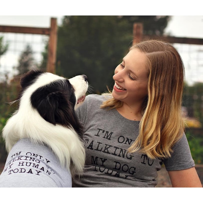 Dog Shirt Im Only Talking To My Human Today Tee Cute Clothes For Pet Image 2