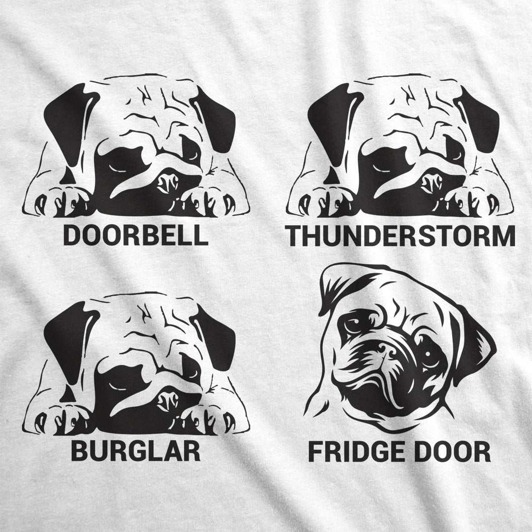 Mens Pug Faces T shirt Funny Perfect Pug Present Image 2