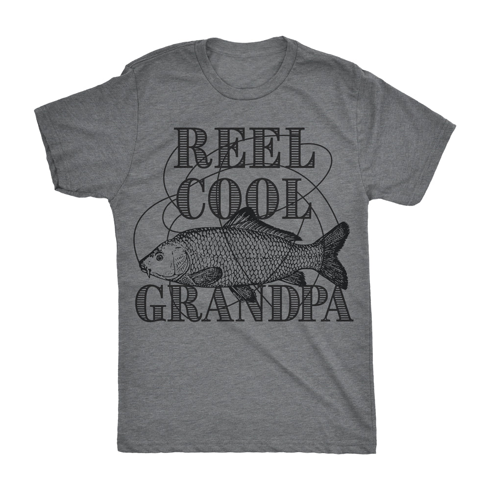 Mens Reel Cool Grandpa T shirt Funny Graphic Novelty Fishing Tee For Fathers Day Image 6