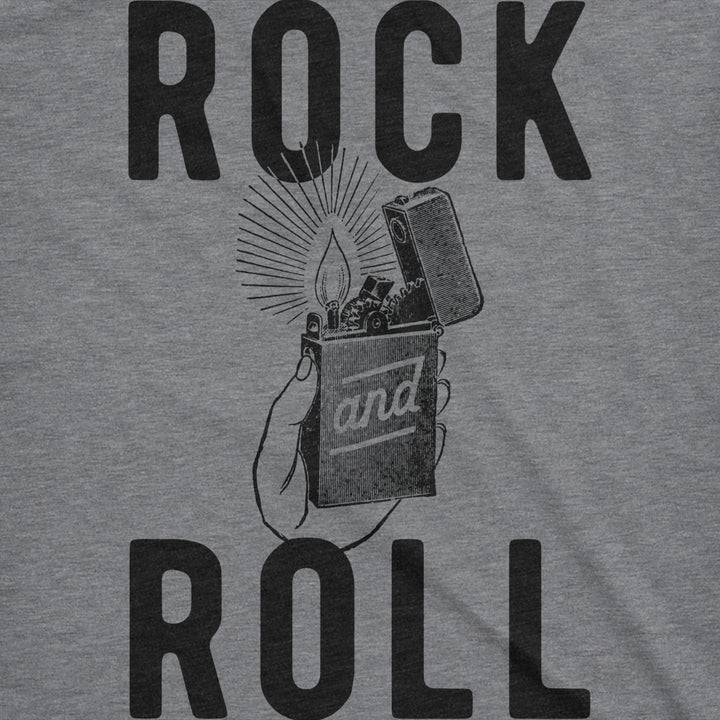 Womens Rock And Roll Lighter Tshirt Funny Music Concert Tee For Ladies Image 2