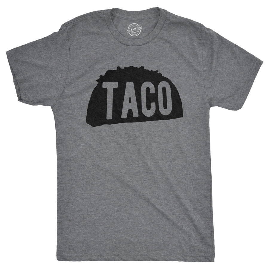 Mens Taco Tshirt Funny Taco Tuesday Tee For Guys Image 1