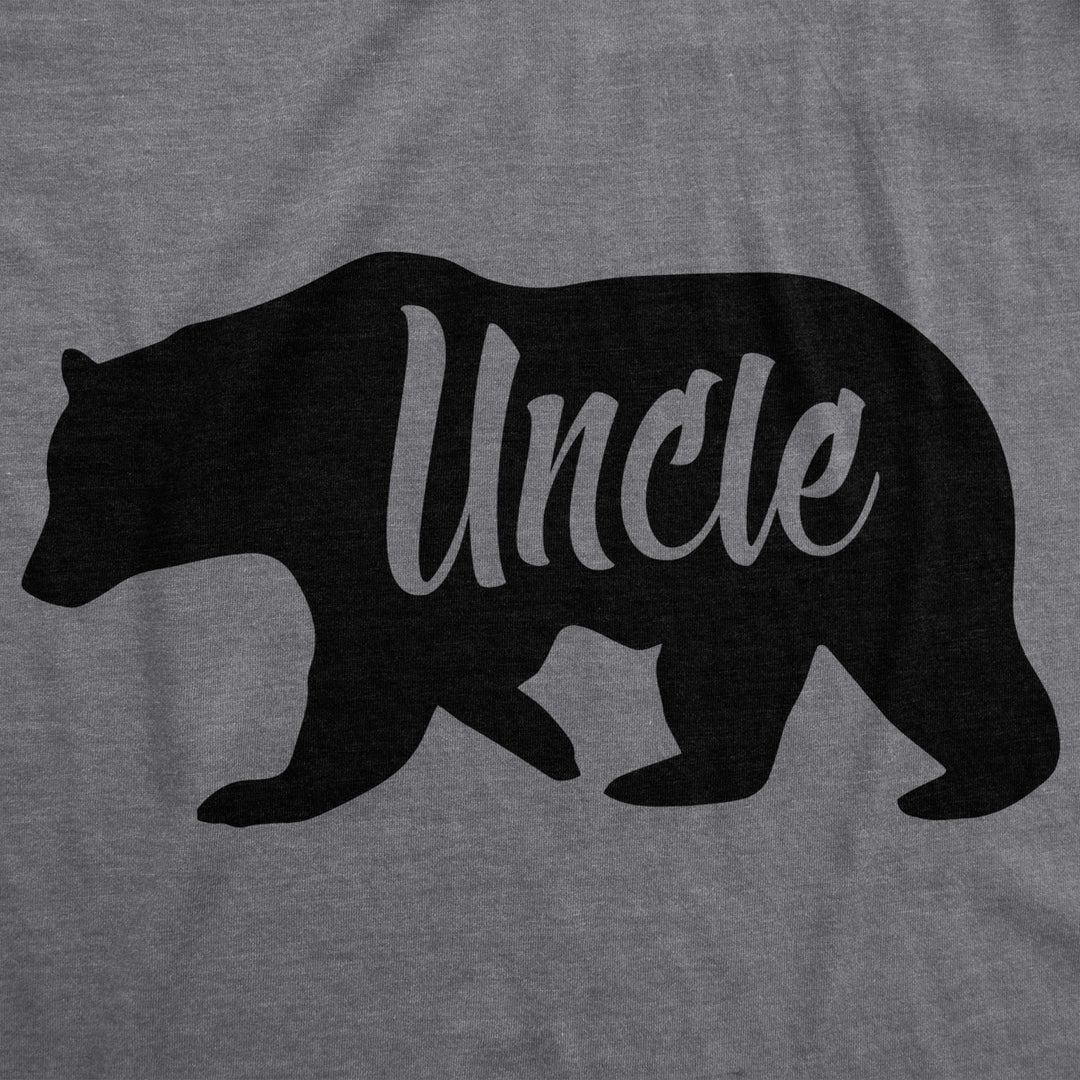 Mens Uncle Bear T Shirt Funny Shirt for Men Gift for Amazing Brother Graphic Image 2