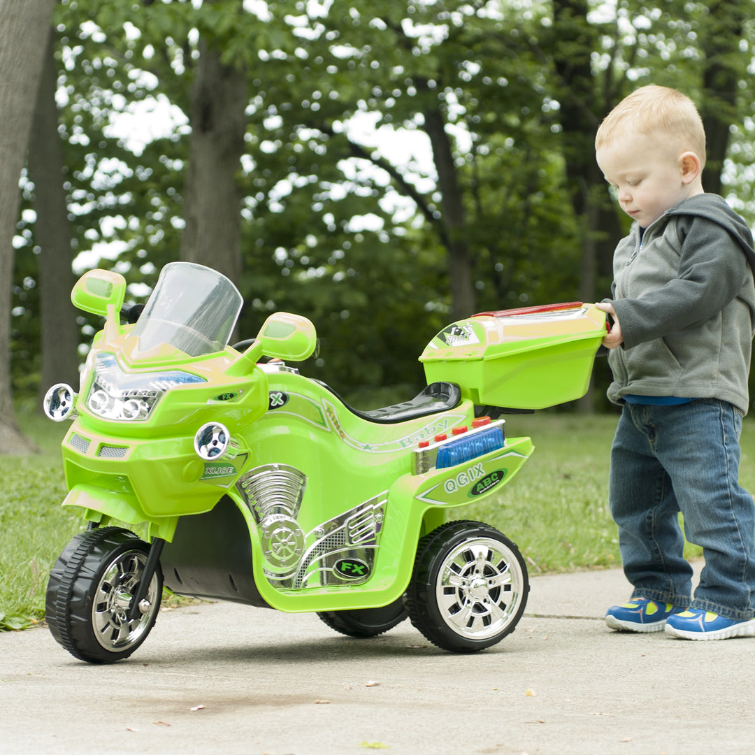 Kids 3-Wheel Battery-Powered Toy Sports BikeMult. Colors Image 7