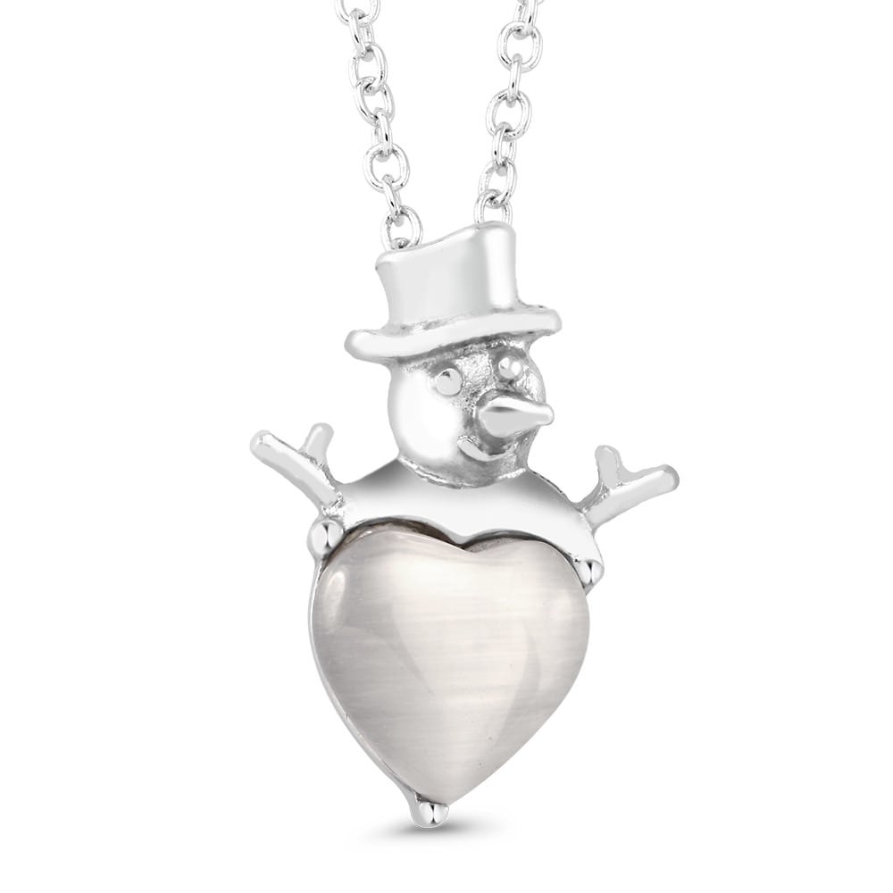 FreshWater Pearl Drop Snowman Necklace Image 2