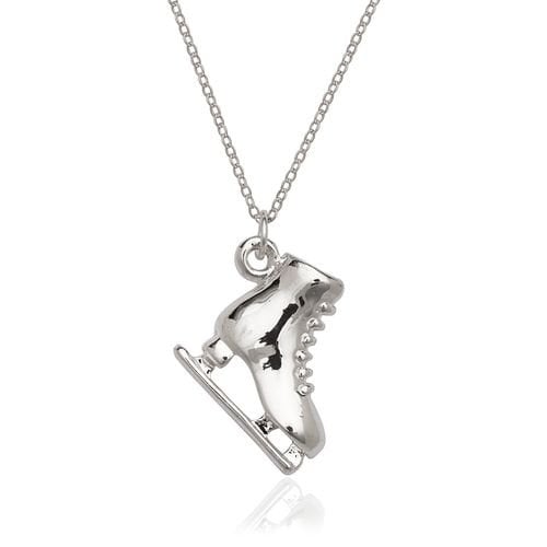 Silver Filled High Polish Finsh SKATECharm And Chain Image 1