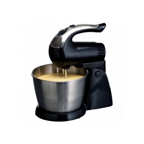 Brentwood 5-Speed Stand Mixer Stainless Steel Bowl 200w Black Image 1