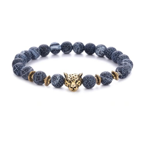 Handmade Leopard head Healing Bracelet Image 1