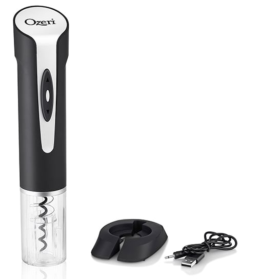 Ozeri Prestige II Electric Wine Bottle Opener Cordless with Foil Cutter Image 4