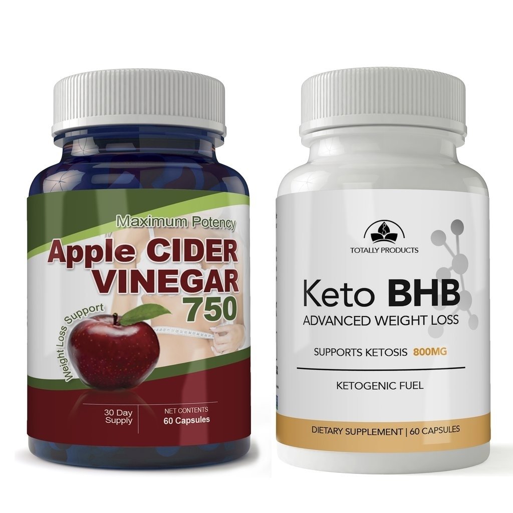 Totally Products Keto BHB Advanced Weight Loss and Maximum Potency Apple Cider Vinegar Capsules Combo Pack Image 8