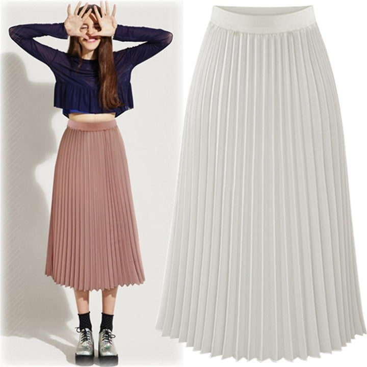 Chiffon Skirt Slim Pleated Skirt Image 2