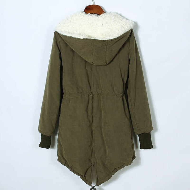 Long-sleeve Cashmere Coat In Cotton Jacket Image 3