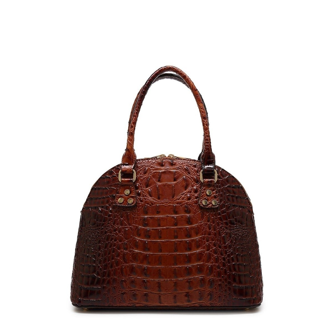 MKF Collection Staci Multi-Functional Shoulder Bag Embossed Satchel Handbag by Mia K. Image 3