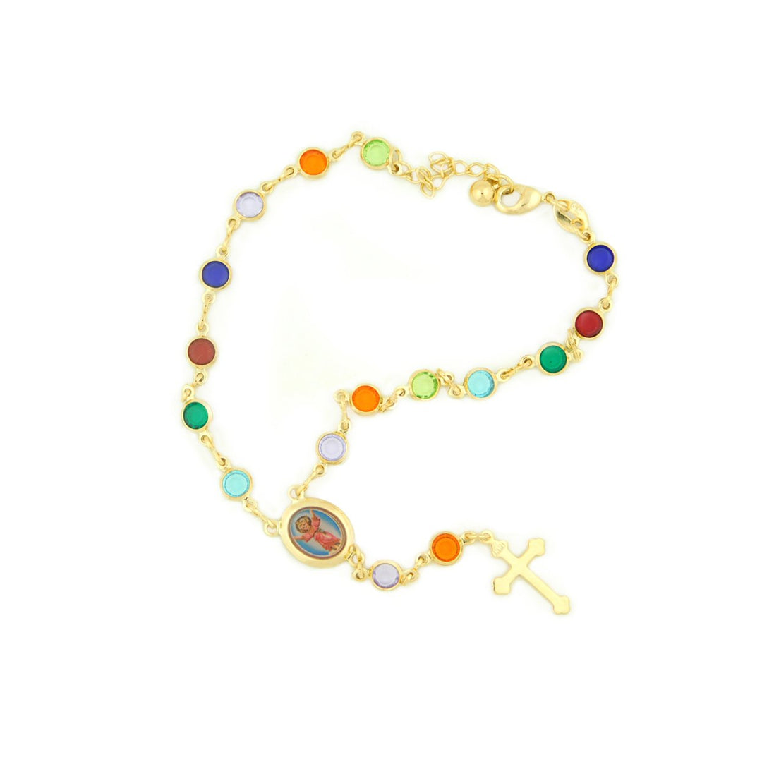 14k God Filled Multi Color Nino Bracelet Image 1