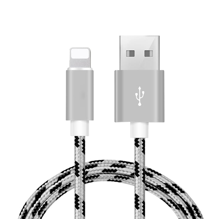 10 FT  USB Cable 8 Pin Charger Heavy Duty Braided Charger for Apple iPhone Image 1