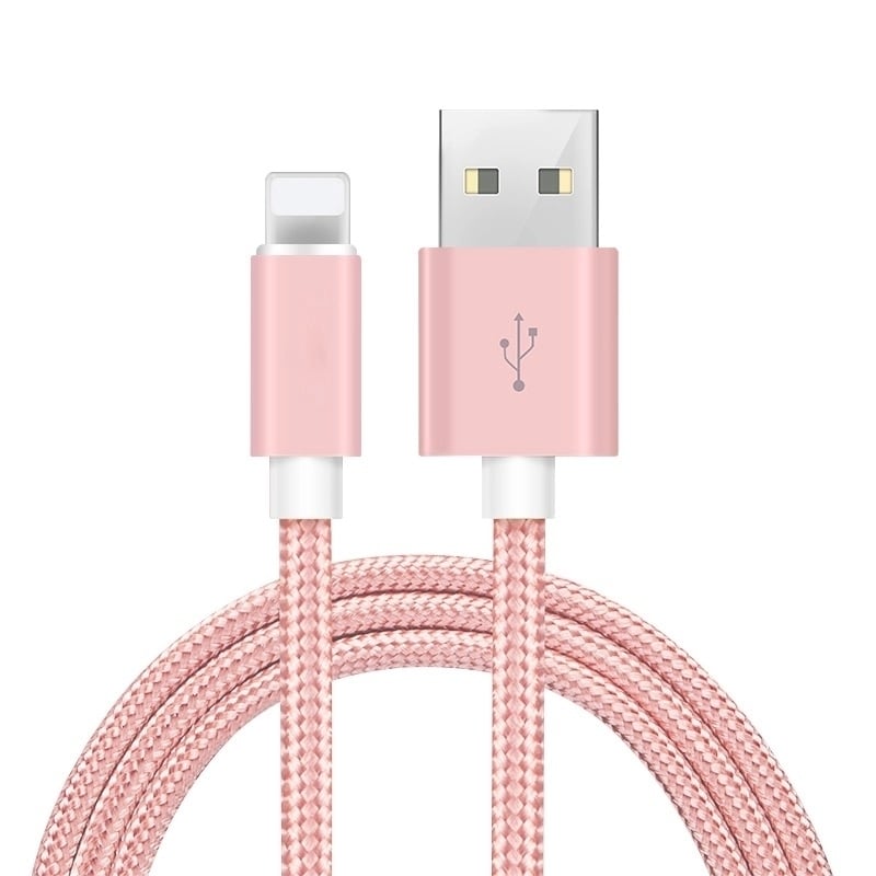 6FT Heavy Duty Braided 8 Pin USB Charger Cable for Apple iPhone and iPad Image 1