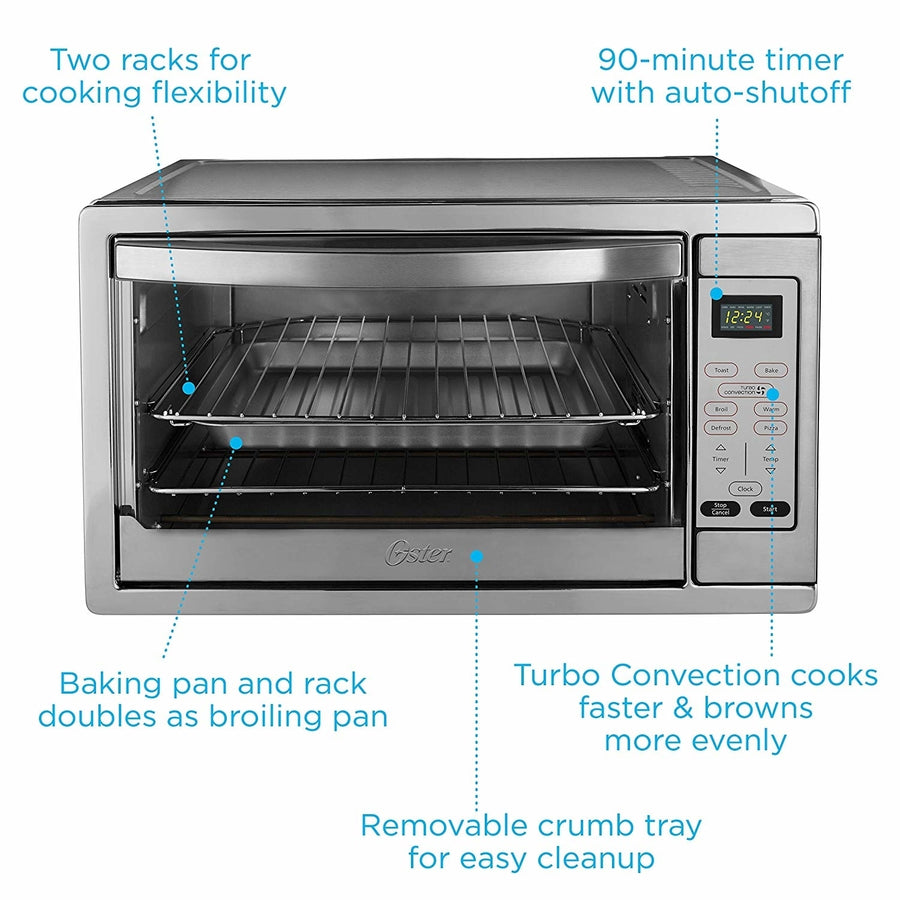 Oster Extra Large Digital Countertop Convection OvenStainless Steel Image 1