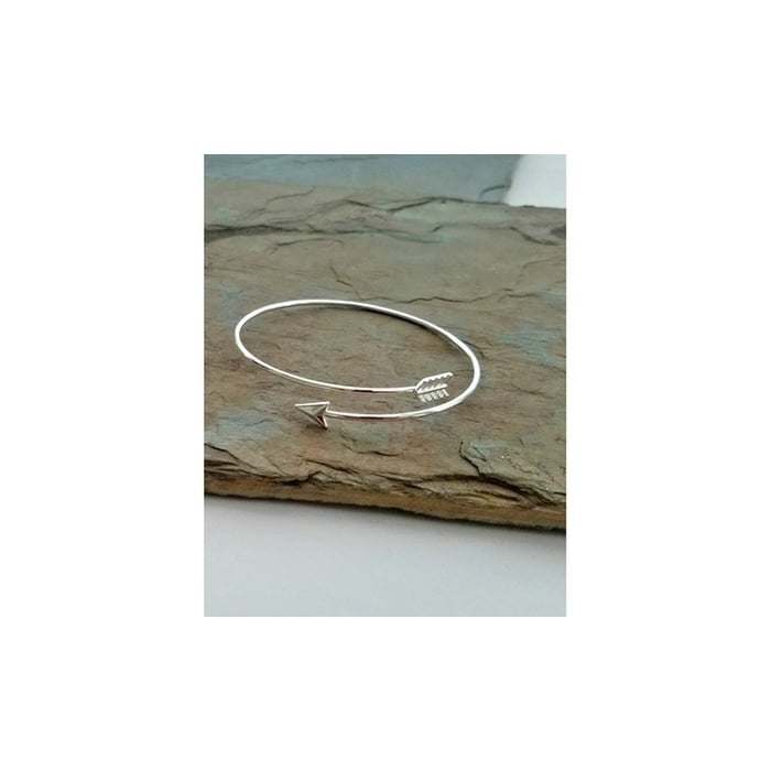 Dainty Arrow Wrap Bangle Image 1