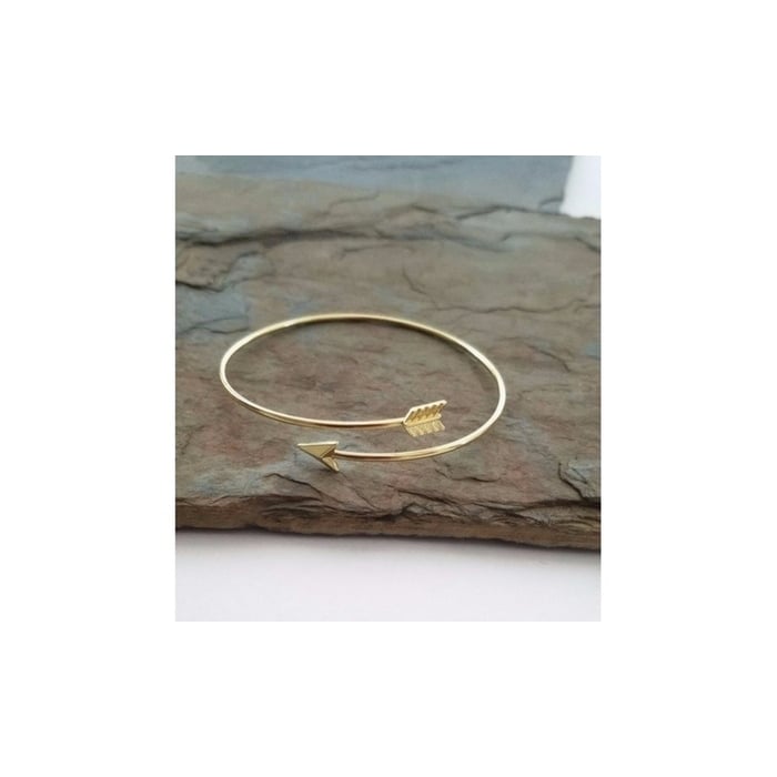 Dainty Arrow Wrap Bangle Image 1