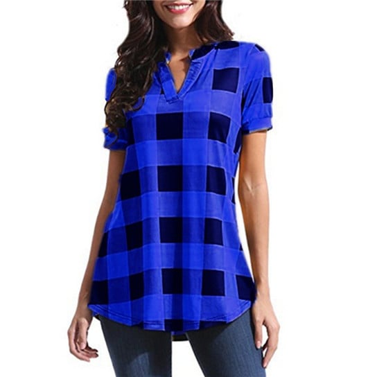 Plaid Casual Short Sleeve Shirt Image 6