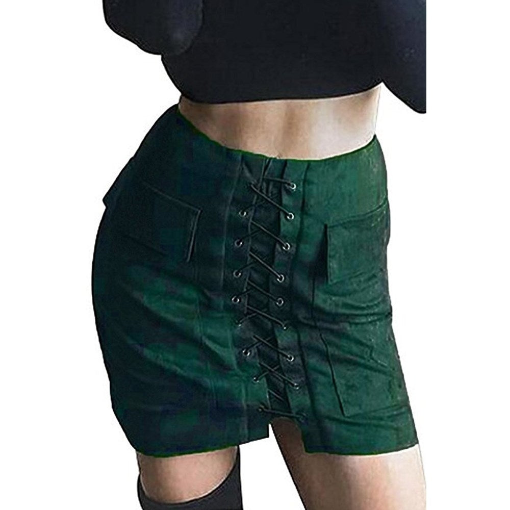 7-color Strap Slim Skirt Image 4