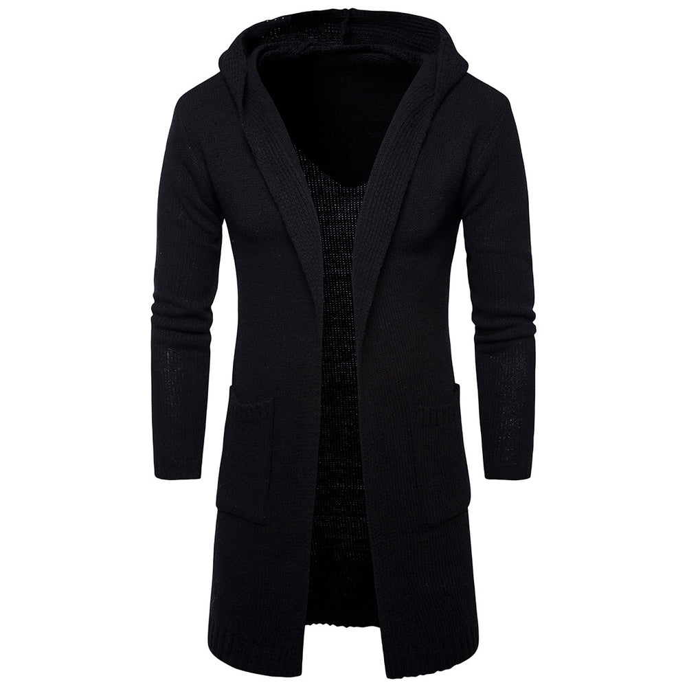 2 Color Thick Cardigan Sweater Coat Image 2