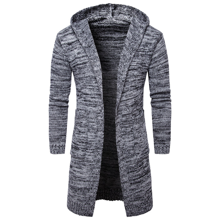 2 Color Thick Cardigan Sweater Coat Image 3