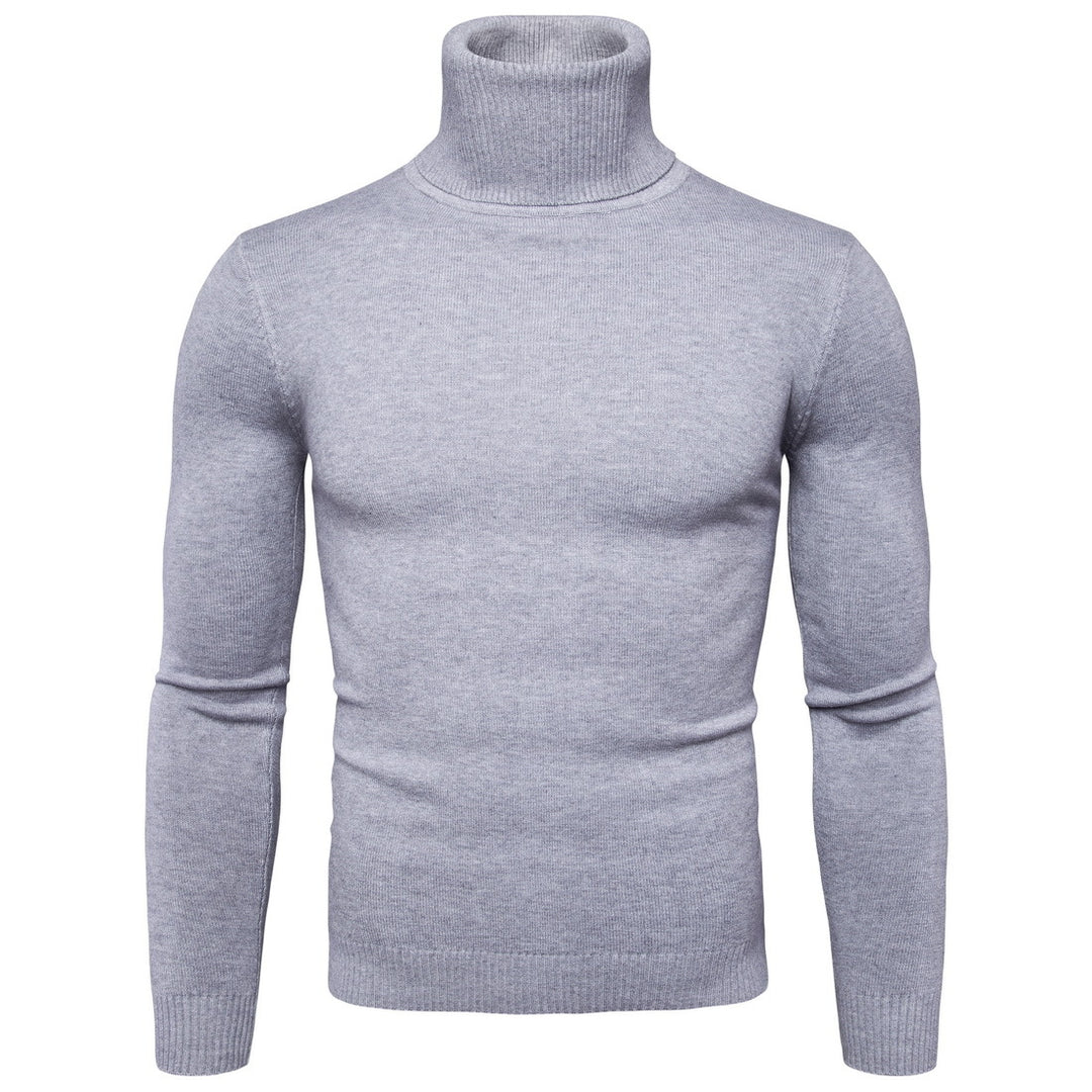 High Collar Mens Sweater Image 3