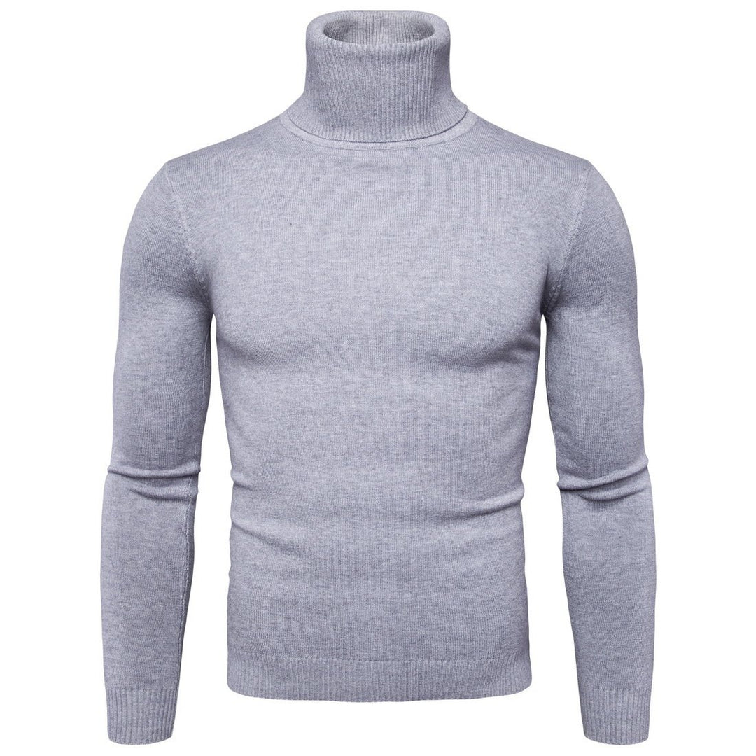 High Collar Mens Sweater Image 1