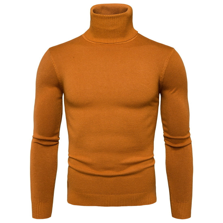 High Collar Mens Sweater Image 4