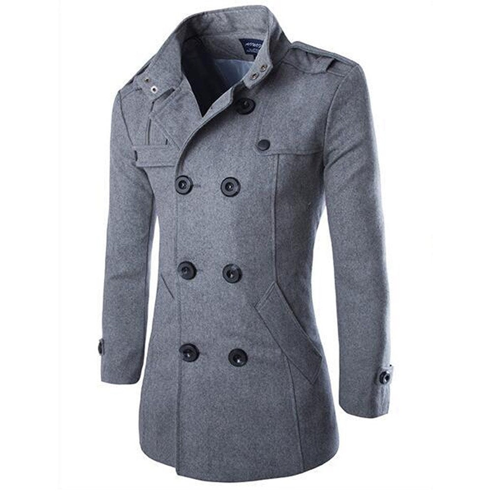 Wool Woolen Coat Coat Image 3