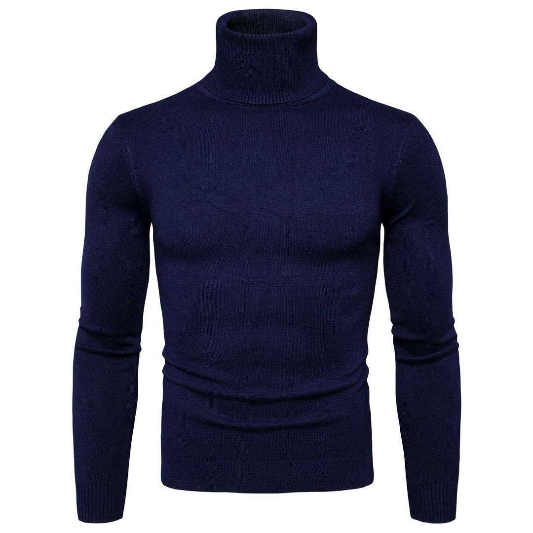 High Collar Mens Sweater Image 8